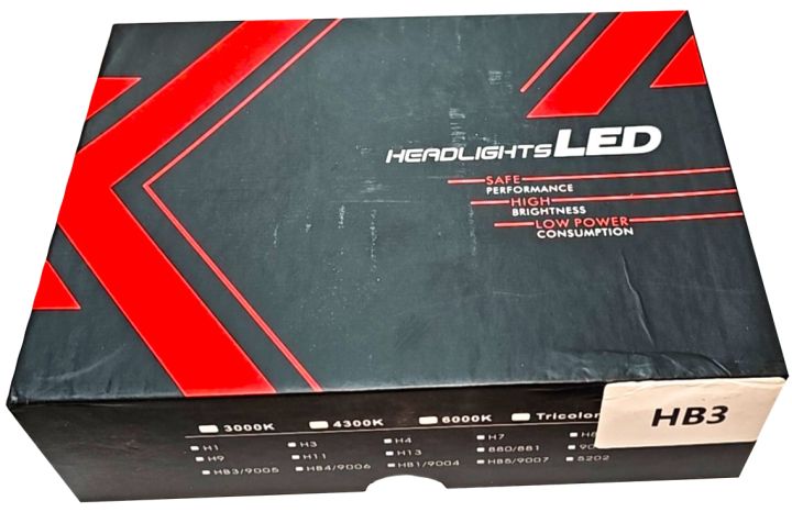 Лампа (комплект 2шт) HEADLIGHT LED (диодная) HB3-LED