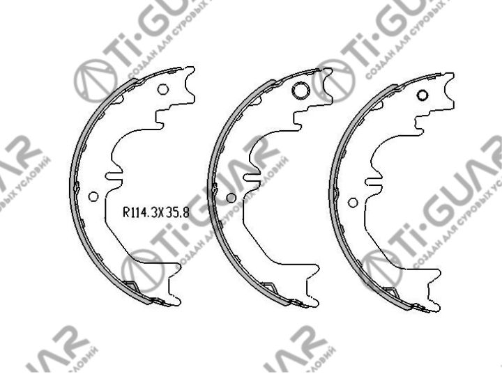 Тормозные колодки TG-D8905/FN8905* Ti·GUAR Тормозные колодки TG-D8905/FN8905* Ti·GUAR